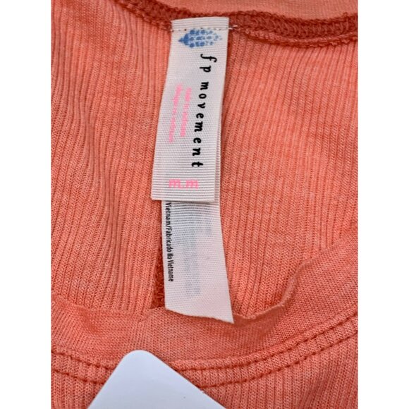 Free People Movement Coral Rose Tank Top Med Sleeveless Chic Style NWT Oversized - Picture 4 of 5